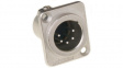 AC5MDZ-AU XLR, Receptacle 5 AC Soldering Connection Nickel - Plated