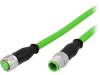 21349293405100 Кабель: датчиков / автоматики; PIN:4; M12-M12; код D-Ethernet