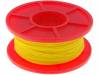 KYNAR30AWG50MYL [50 м], Кабель; однопров; Cu; 30AWG; kynar 460 (PVDF); желтый; 300В; 50м, BQ CABLE (TME brand)