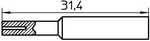 T0054486199, Паяльный наконечник Измерительный наконечник, Weller