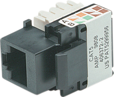 1375191-2, Modular jack 8 Unshielded, TE Connectivity