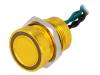 PS165P10Y31G12V Переключатель: пьезоэлектрический; Положения: 2; SPST-NO; IP68