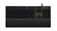 920-009340 LightSync RGB Gaming Keyboard GX Red, G513, US English with €, QWERTY, USB, Cable