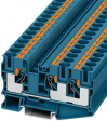 3208747 PT 10-TWIN BU feed-through terminal block blue 0.5...10 mm2