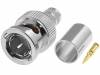 B1121A1-ND3G-8-75 Вилка; BNC; "папа"; прямой; 75Ом; обжим; на провод; делрин; позолота