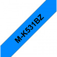MKE-531BZ Label Tape 12 mm Black on Blue 8 m