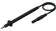 PL 2600 SIL S black Test probe lead diam. 4 mm Safety Plug 100 cm Black Silicone