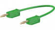 28.0039-04525 Test Lead 450mm Green 30V Gold-Plated