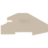 PAP PDL4S, End Plate PAP PDL 45.5 x 1.5 x 100 mm beige, Weidmuller