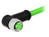 21349500405075 Вилка; M12; PIN:4; "мама"; код D-Ethernet; 7,5м; изоляция: ПВХ
