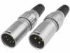 705-0300 Вилка; XLR; "папа"; PIN:3; прямой; на провод; пайка; 2,8?8мм; 50В