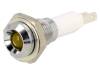 2658.8071, Индикат.лампа: LED; вогнутый; Отв: O9мм; на печатную плату; латунь, Mentor