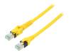 09488447745010, Patch cord; S/FTP; 6a; многопров; Cu; PUR; желтый; 1м; безгалогенный, Harting