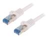 CQ4011S Patch cord; S/FTP; 6a; многопров; Cu; LSZH; белый; 250мм