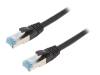 CQ6145S Patch cord; S/FTP; 6a; многопров; Cu; PUR; черный; 50м; 27AWG; IP20