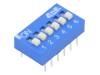 EDS106SZ Переключатель: DIP-SWITCH; Кол-во секций: 6; OFF-ON; 0,025A/24ВDC
