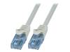 CP3012U Patch cord; U/UTP; 6a; многопров; CCA; ПВХ; серый; 250мм; 26AWG