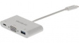 CCGP64760WT02 USB Type-C Adapter Cable USB-C Plug - USB A Socket/USB-C 3.1 Socket/VGA Socket