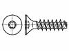3060102 Винт; 3,5x10; Головка: потайная; Torx; сталь; цинк; Размер: TX15
