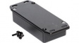 1590GFLBK Die Cast Enclosure Flanged Lid, 50 x 100 x 21 mm, Black, IP54, 1590