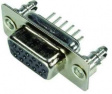 09561515512 High density PCB connector/Female high density, straight/stamped solder pins
