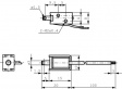 TDS-03A 24VDC 100% Подъемный электромагнит 3.5 mm 0.8 W