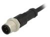 M12A-04BMMM-SL8D01, Вилка; M12; PIN:4; "папа"; код A-DeviceNet / CANopen; 1м; провода, Amphenol