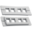 KEL-QTA 24/4 Cable entry frame 112 x 35 mm 1.5...2.5 mm IP54 UL 94 V-0 4