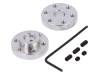 ALUMINUM MOUNTING HUB FOR 8MM SHAFT M3 H, Крепление колеса; Ось: гладкая; Кол-во шт: 2; Диам.вала: 8мм, POLOLU
