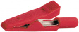 MA 1 RED Crocodile clip diam. 2 mm red