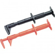 AC87 Pair of bus bar clips, red/black, CAT III 600 V
