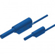 MAL S WS 2-4 100/1 BLAU / BLUE Safety test lead diam. 2 mm diam. 4 mm blue 100 cm CAT II