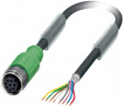 SAC-8P-10,0-PUR/M12FS SH Actuator/sensor-cable M12 Разъем разомкнут 10 m