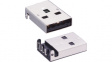 2410 08 USB 2.0 A connector, Plug, angled