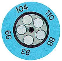 05CTHE-4 [10 шт], Термическая полоска 116...138 °C уп-ку=10 ST, TMC