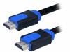 CHB1103, Кабель; HDMI 1.4; вилка HDMI, с обеих сторон; 3м; синий, черный, LOGILINK