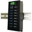 EX-1187HMVS Industrial Hub USB 3.0 7x Black