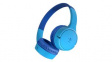 AUD002BTBL Headphones, On-Ear, Bluetooth/Stereo Jack Plug 3.5 mm, Blue