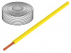 125-013 Провод; многопров; Cu; 1x0,25мм2; ПВХ; желтый; 100В; -10?85°C; 10м