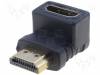 CA320L-PB Адаптер; HDMI гнездо 270°, вилка HDMI