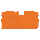 2016-1292, End plate 2-wire;orange, Wago