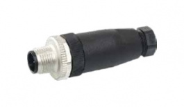 A012.04.02.121.001.0000, M12, 4Pin, Male 0°, Field Attachable, 4x0.75 mm2 max., Nemus