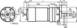 E192.24.336 Двигатель постоянного тока, 40.5 mm, с коробкой передач 336:1 24 VDC