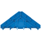 BZT PRV16 BL 35X7.5, Marker holder Levels = 16, Connections = 32, 105.9 x 10.2 x 225 mm blue, Weidmuller