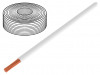 125-015 Провод; многопров; Cu; 1x0,25мм2; ПВХ; белый; 100В; -10?85°C; 10м