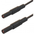 MLS GG 50/2.5 SCHWARZ / BLACK Safety test lead diam. 4 mm black 50 cm CAT III