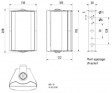 WB 10 WHITE 100 V 8 OHM 2-way compact speaker, 8 Ohm, 60 W, 40 W
