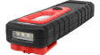 1600-0179 LED Torch, 280 lm, Black / Red