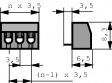 AK550/2DS-3.5-H-GRAU PCB Terminal Block 2P3.5 mm