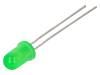 LTL-307G LED; 5мм; зеленый; 8,7-100мкд; 50°; Поверхность: выпуклая